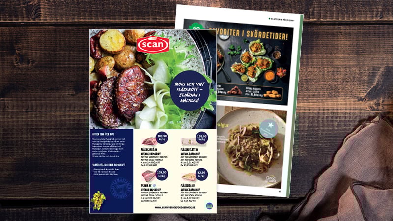 Hel- & halvsida i kampanjtidning