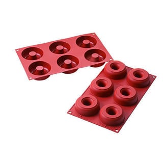 Silikonform SF170 Donuts Röd GN1/3 98ml
Ø75 x 28mm
