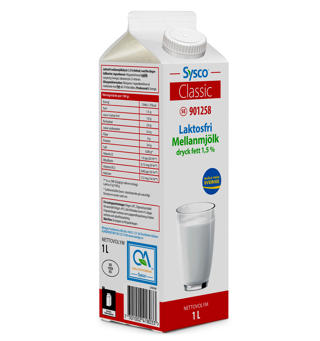 Mellanmjölkdryck 1,5% Längre Hållbarhet Laktosfri