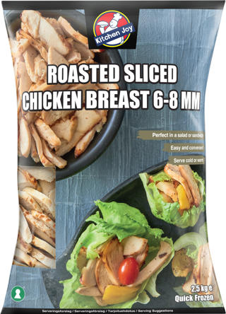 Kycklingfilé Stekt & Skivad 6-8mm