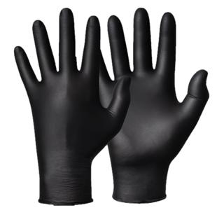 Engångshandskar Nitril stl XL Svart