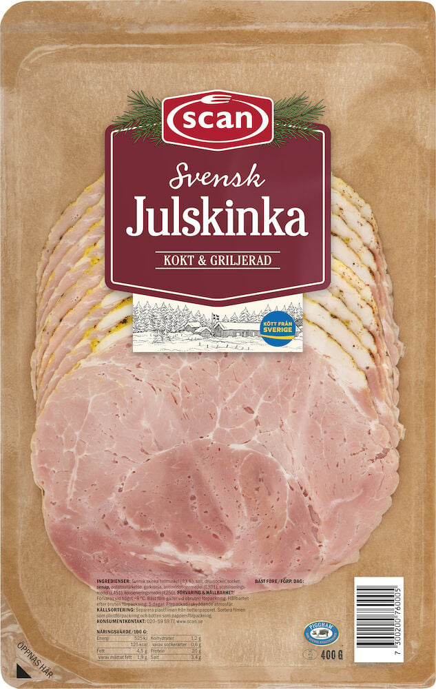 Julskinka Griljerad Skivad