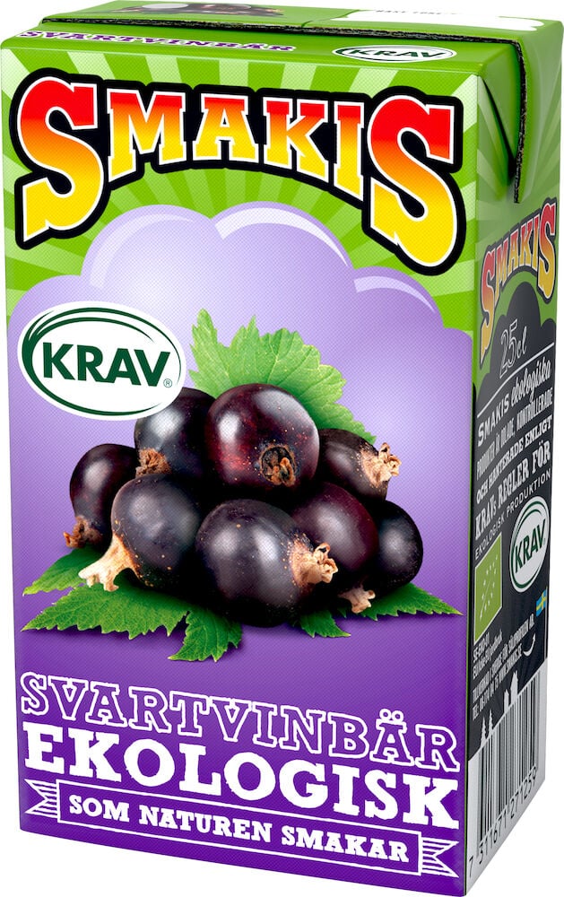 Smakis Svartvinbär EKO KRAV